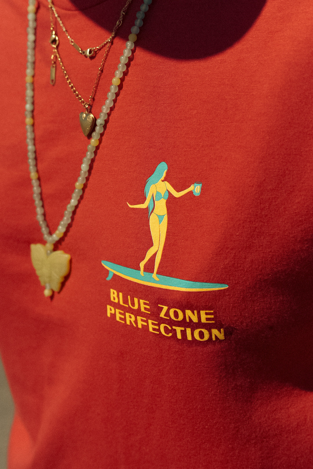 Blue Zone Perfection Tee - Red